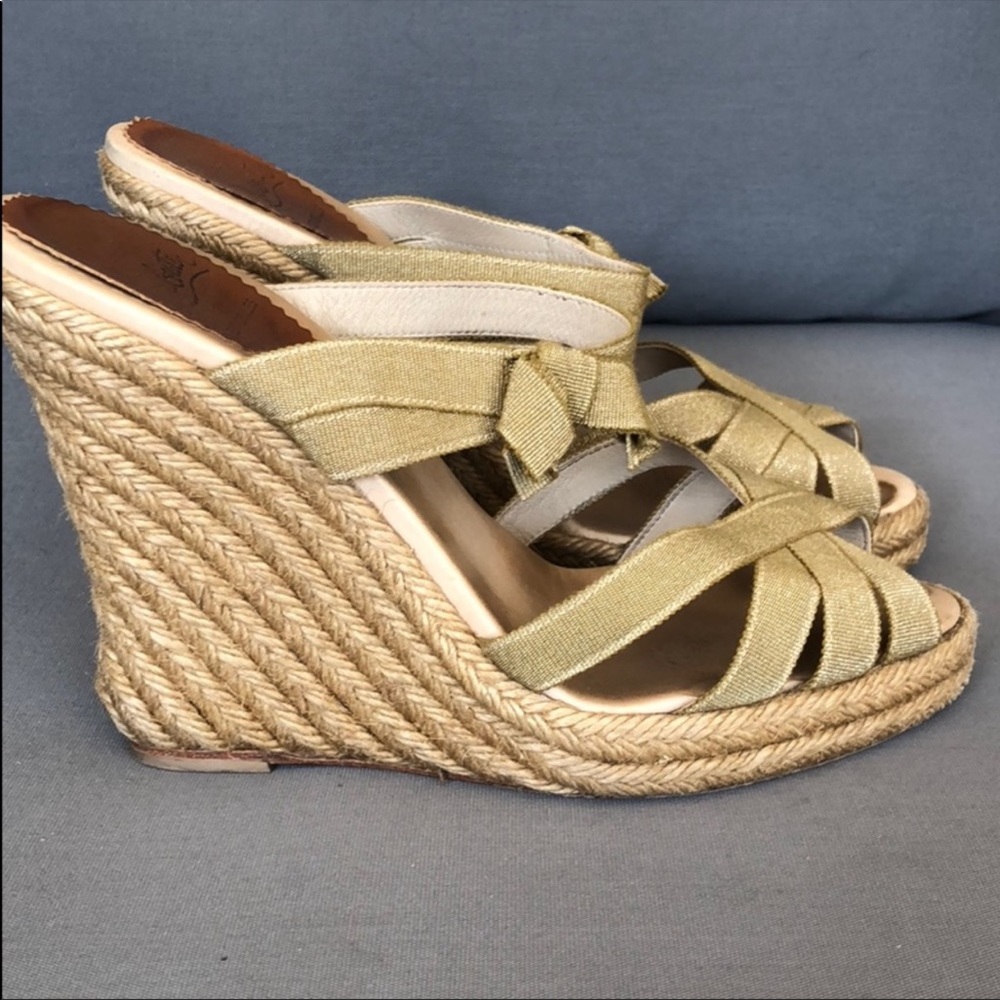 Red bottom wedges - 38